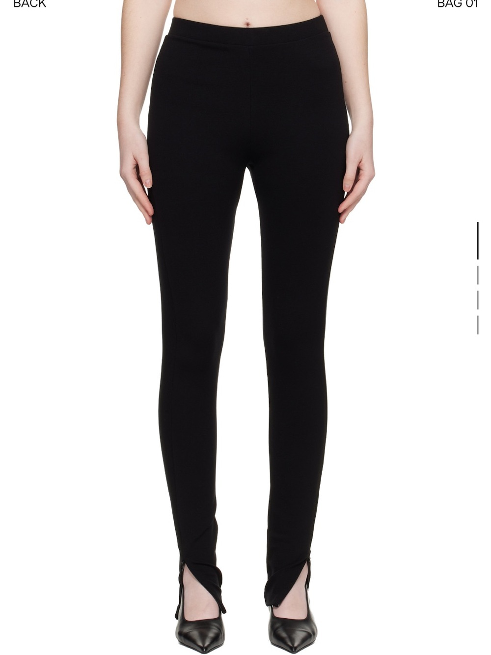 TOTEME BLACK LEGGINGS